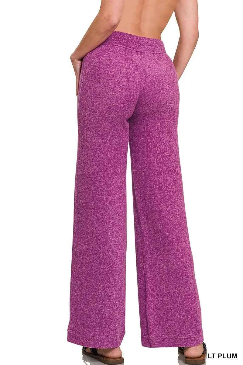 Zenana Soft Brushed Hacci Pants 48920a99bd1146aabc0a6af6ee69fb8b-Max-Origin