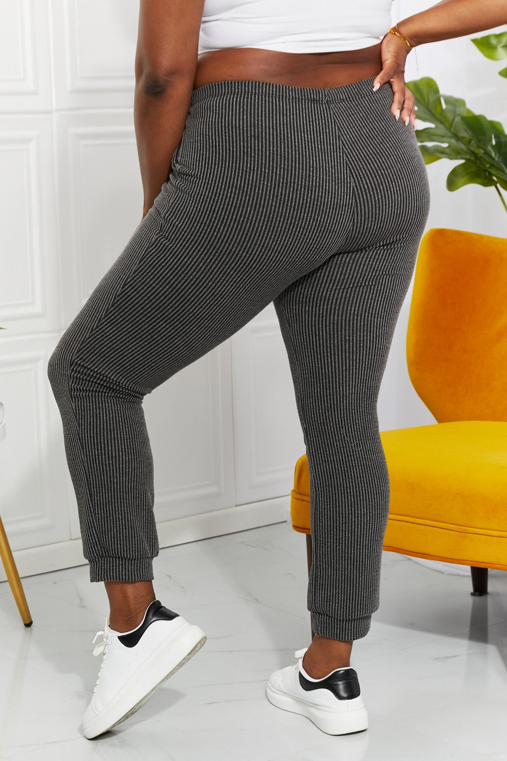 Blumin Apparel Full Size Easy Living Ribbed Joggers 48957363301f433280eca7d46a6cdffd-Max