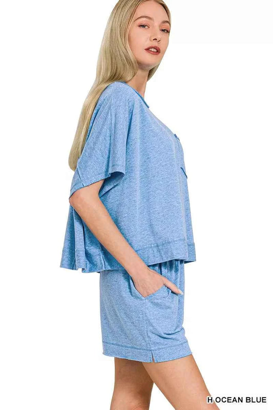 Zenana Exposed Seam Boxy Top & Shorts Set 489ae8afe0284685a6c99783fee647cd-Max-Origin