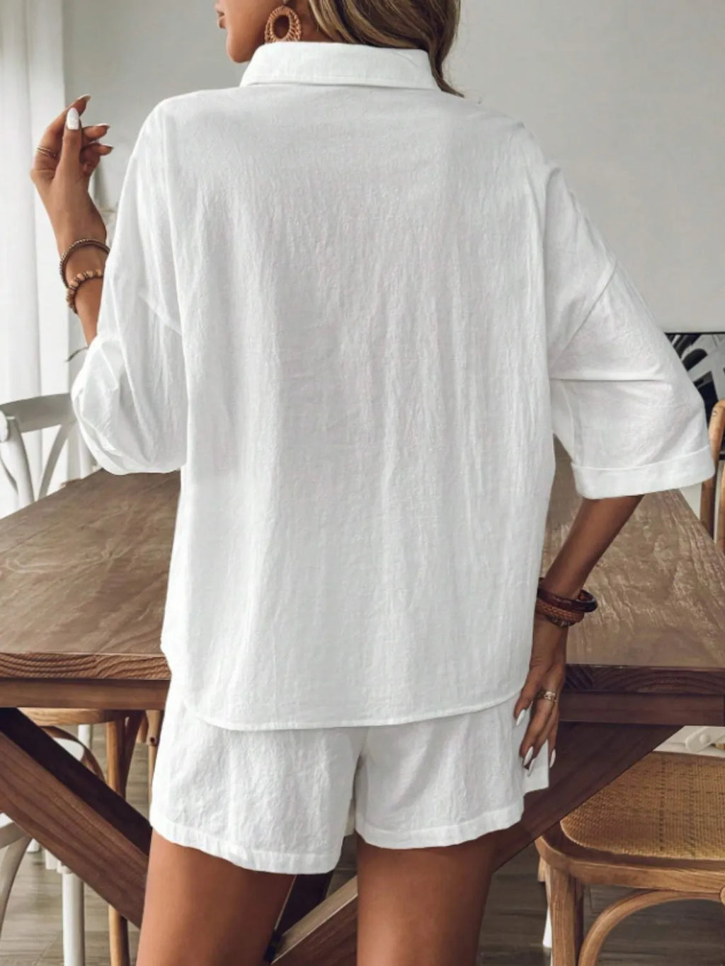 Collared Neck Half Sleeve Top and Shorts Set 48a8b09e-c544-4cd2-98e0-e92e7e406538-Max-Origin