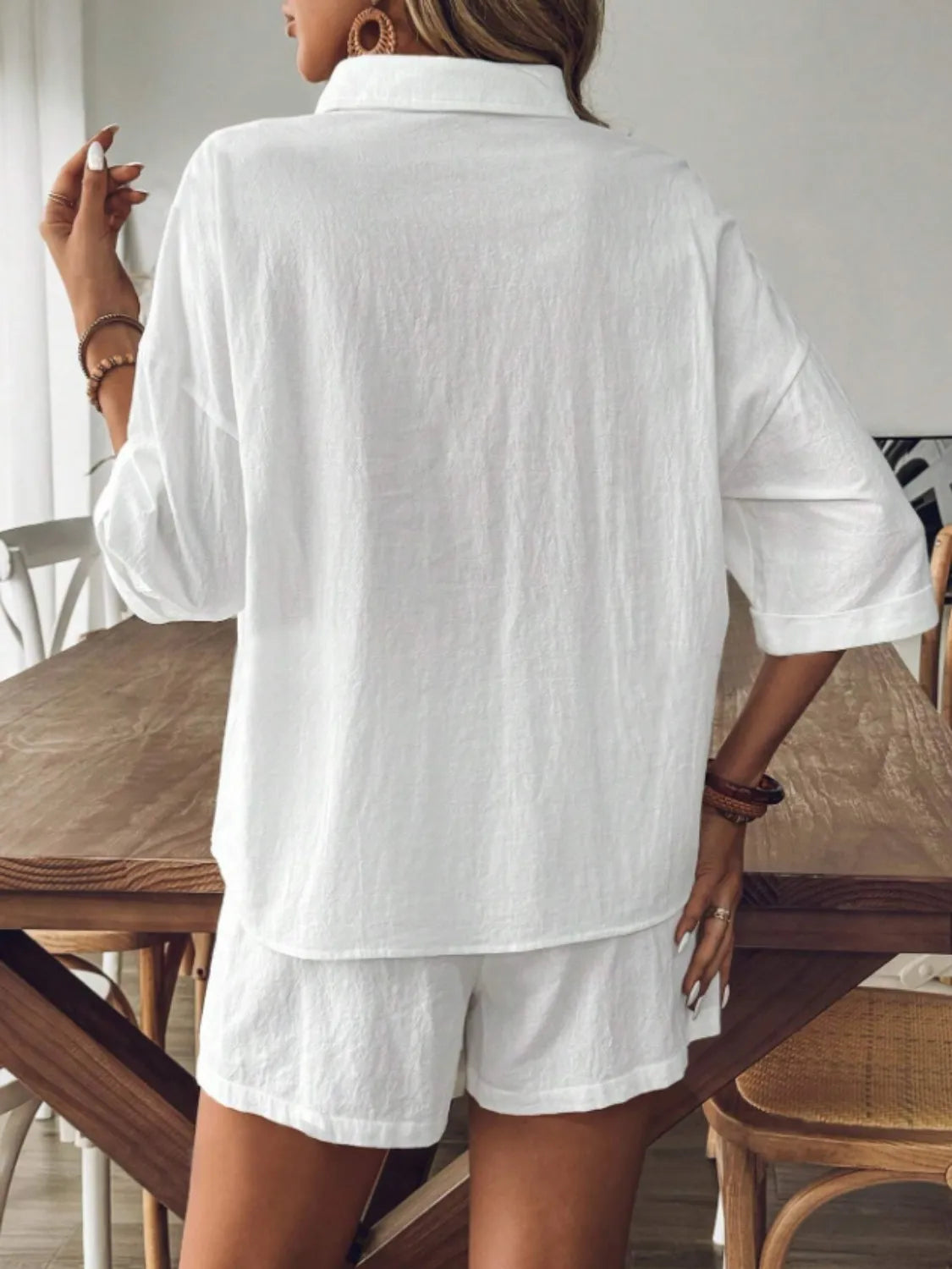 Collared Neck Half Sleeve Top and Shorts Set 48a8b09e-c544-4cd2-98e0-e92e7e406538-Max-Origin