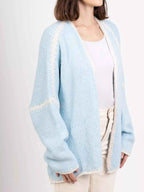 Contrast Trim Open Front Cardigan 48ad088219864e92be2ec2af883a5abf-Max-Origin