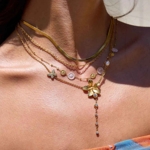3-Piece 18K Gold-Plated Stainless Steel Flower Necklace 48b5c27e-2836-4c1e-8102-43cd5b157216-Max-Origin