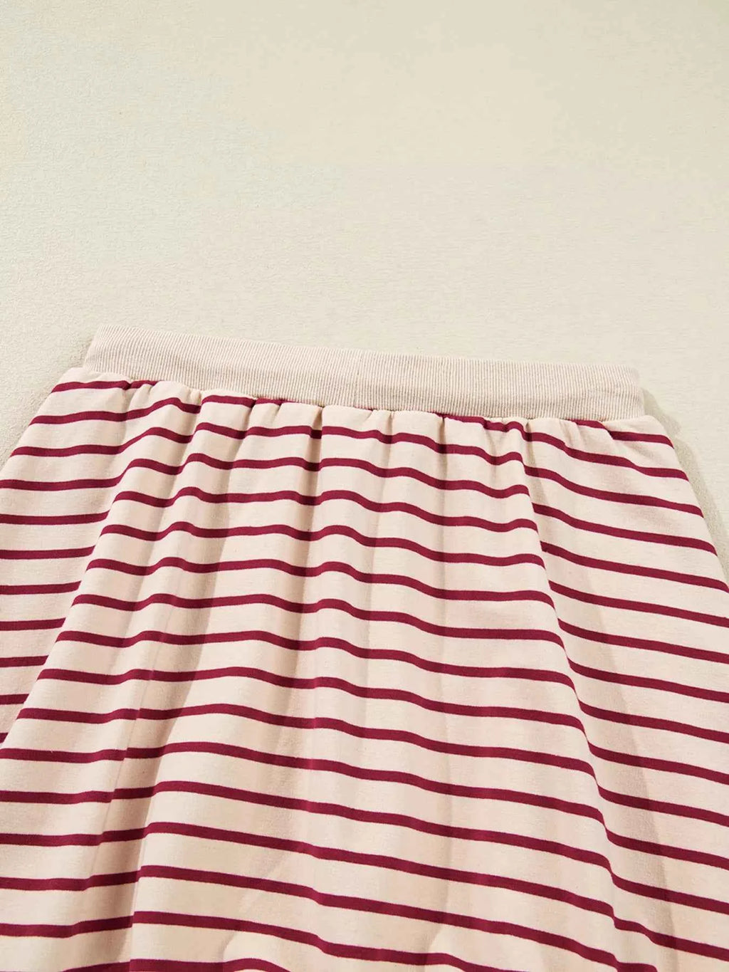 tripe Cropped Collared Drop Shoulder Pullover and Bubble Mini Skirt Set 48cc5b4dc7d847cc913b3a3f81bcd618-Max-Origin