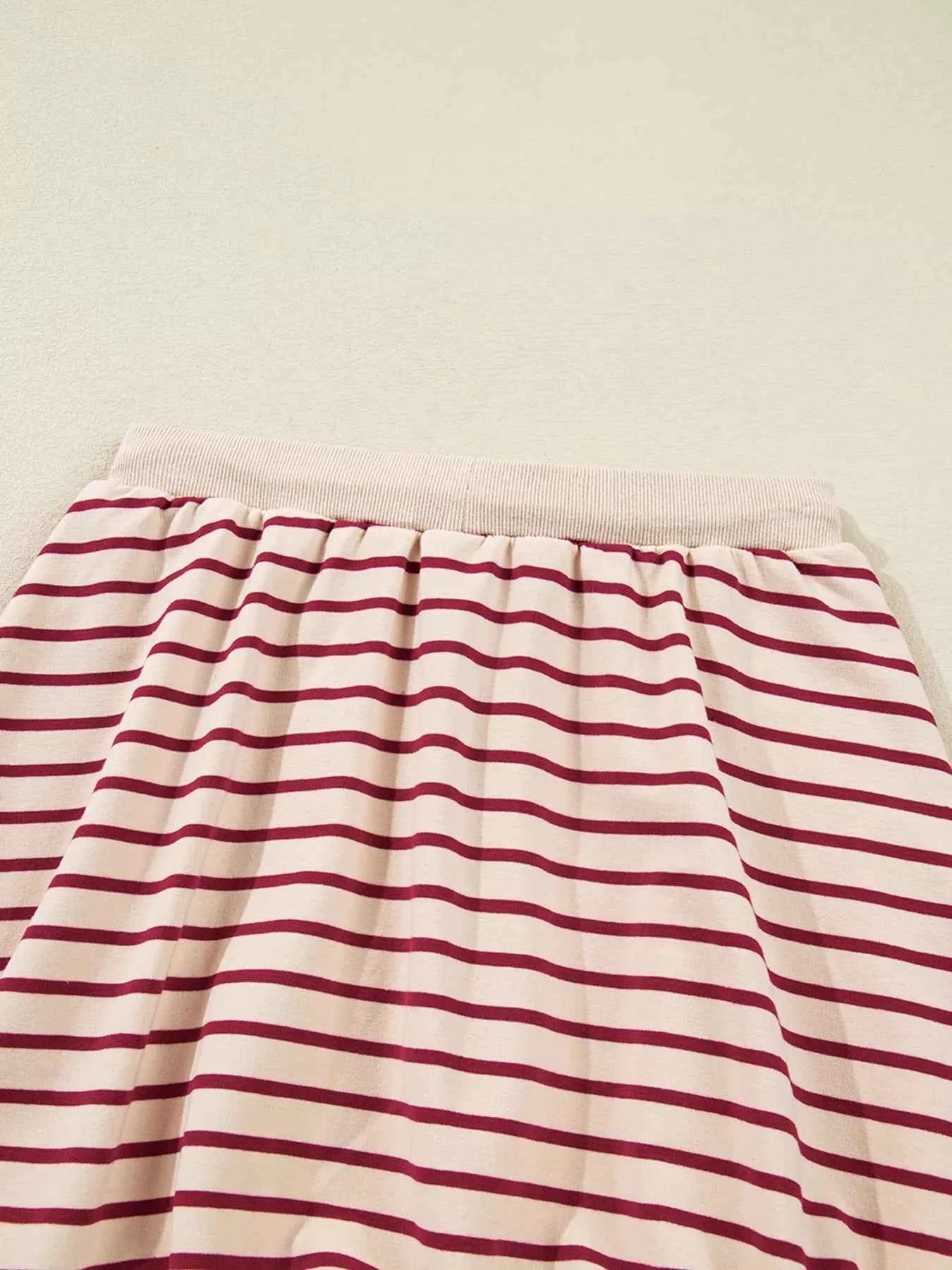 tripe Cropped Collared Drop Shoulder Pullover and Bubble Mini Skirt Set 48cc5b4dc7d847cc913b3a3f81bcd618-Max-Origin