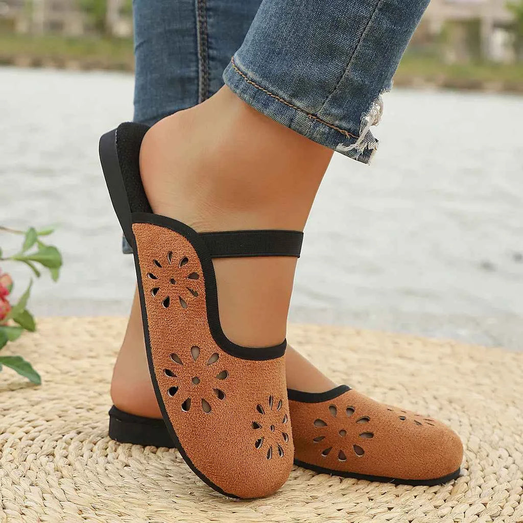 Cutout Round Toe Slip-Ons 48d5c79992b444f5aea593d2f41d9fc6-Max-Origin