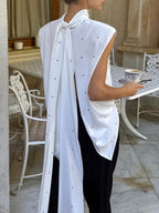 Polka Dot High Neck Tank 48ec00ed-c81d-4d07-99da-352c2878df12-Max