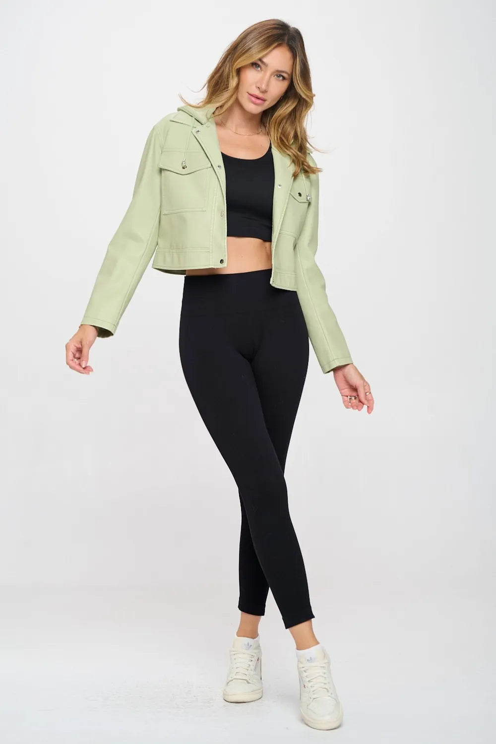 Coalition LA Snap Down Cropped Hooded Jacket 48f51311-1946-43e2-b24e-191f93d1c280-Max