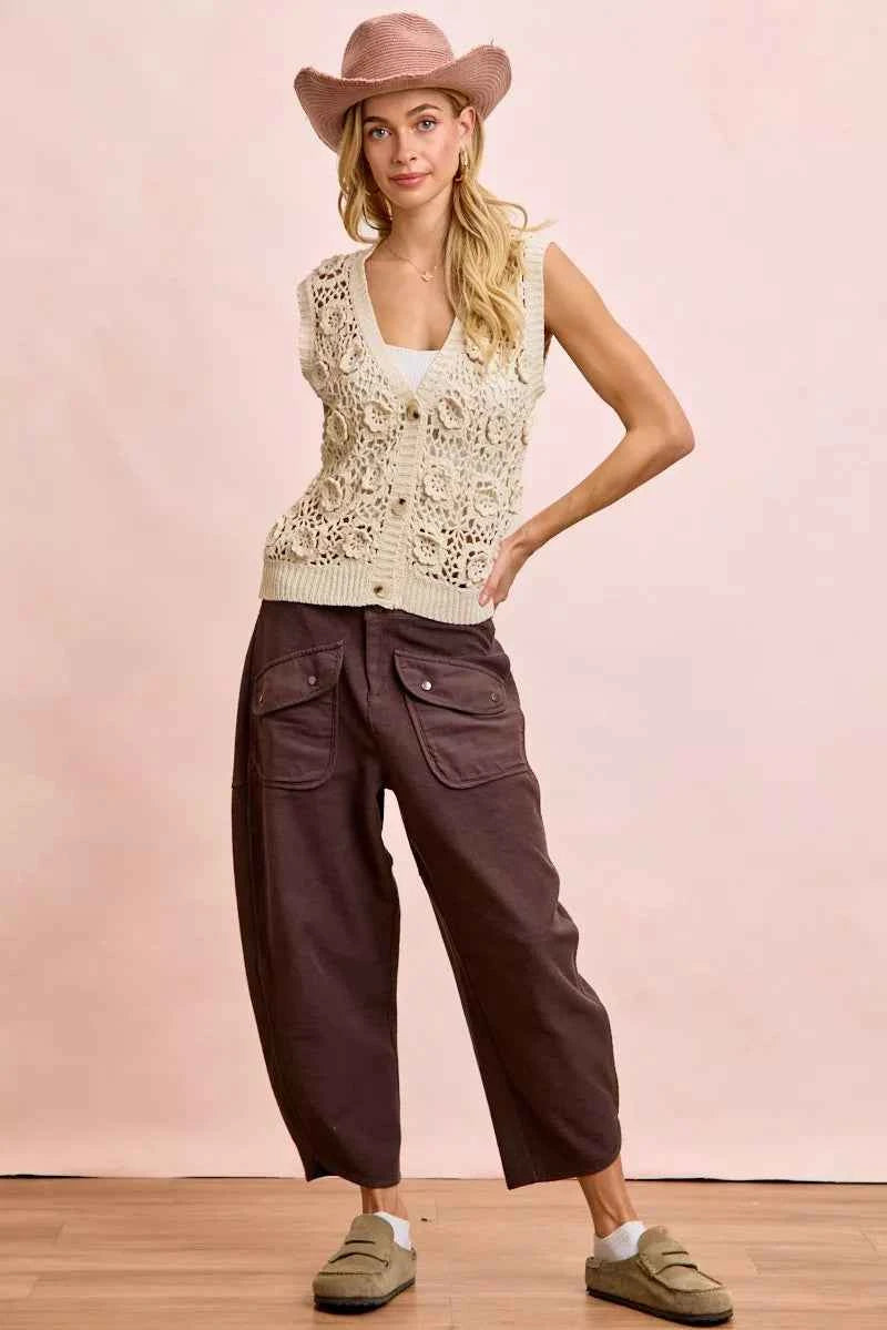 BiBi Washed Terry Pants with Pockets 492dba79edb24fd6bd0481771e10314e-Max-Origin