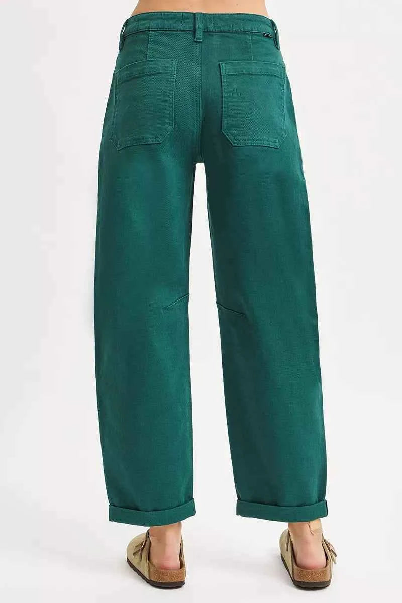 High Rise Ankle Cuffed Barrel Pants 493558f614094923a7065e41a1d52788-Max-Origin