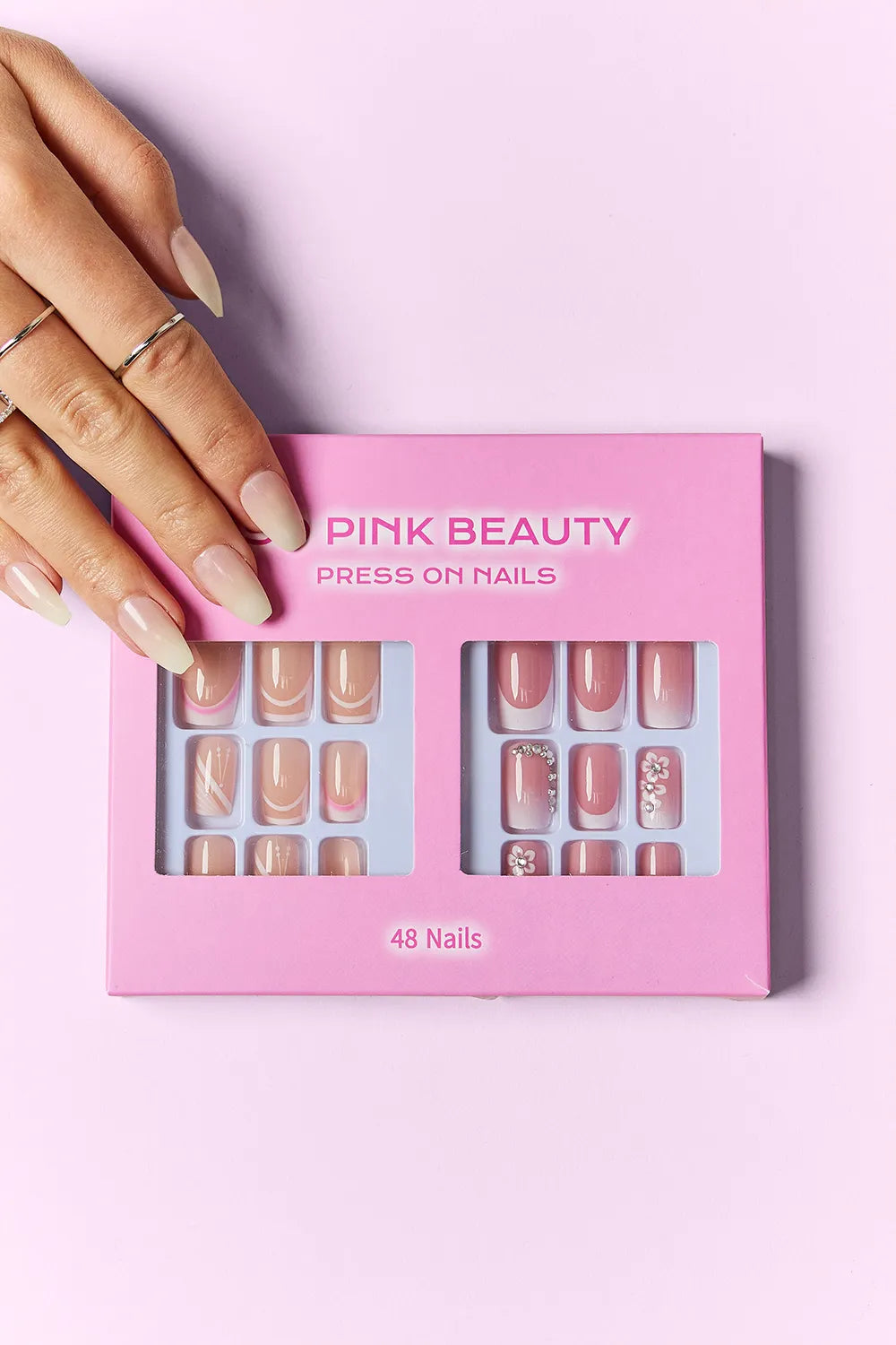 SO PINK BEAUTY Press On Nails 2 Packs Candy Glitz One Size 494c07c9-8cde-4193-84c2-f1075f07d91b-Max