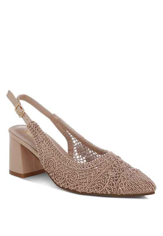 Tolina Woven Design Slingback Sandals Pink 49640d90-9f18-4fb1-99e2-efa1dd6cf73a_69c94d17-4439-49d9-b915-98958720c6ec