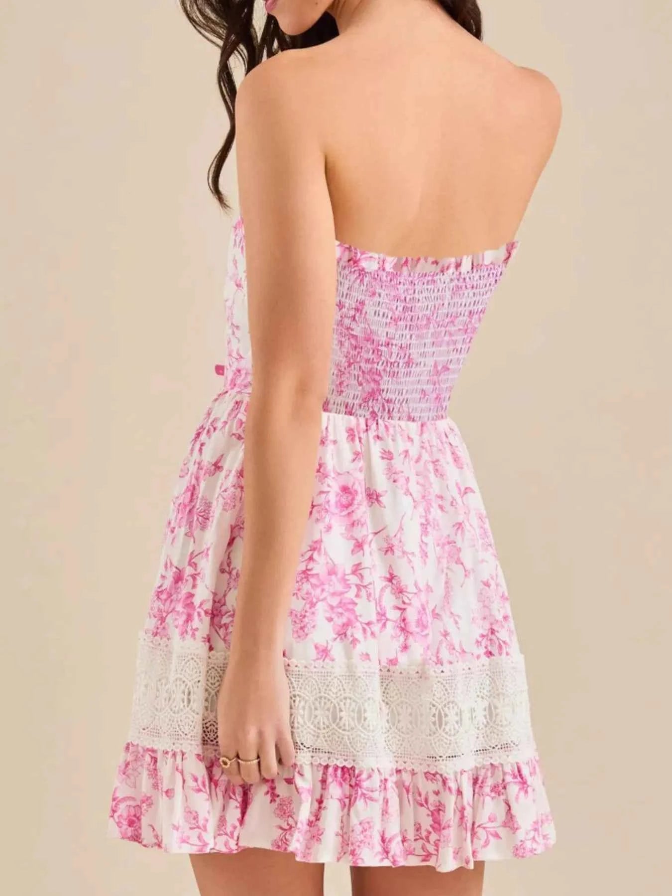 Ruffled Hem Printed Tube Dress 49729de5-e694-4f2c-a823-765e857b7a56-Max-Origin