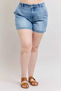 Judy Blue Plus Size High Rise Denim Shorts Medium 497af05d-e9b5-4dae-b9c8-b636a7a104a3-Max-Origin