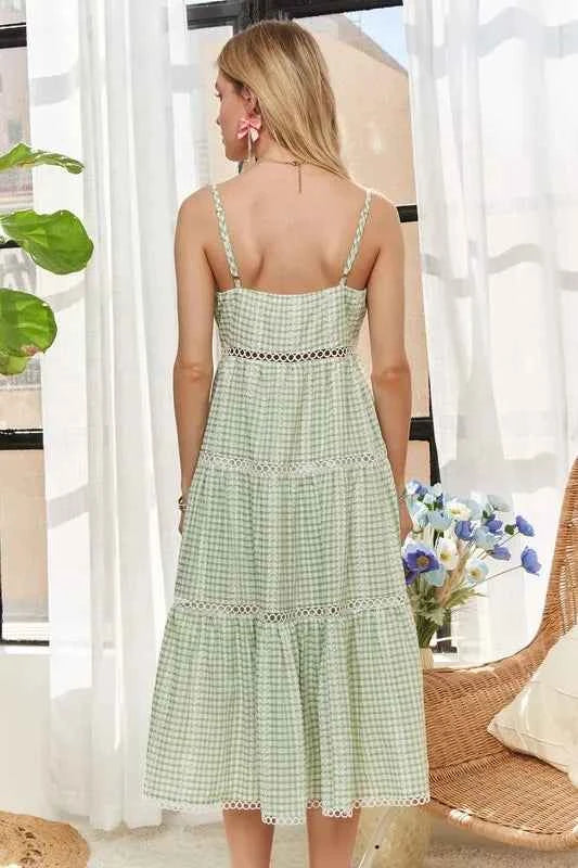 ADORA Gingham Detail Washed Dress 49a66ad8971c412f8253460af35762d4-Max-Origin