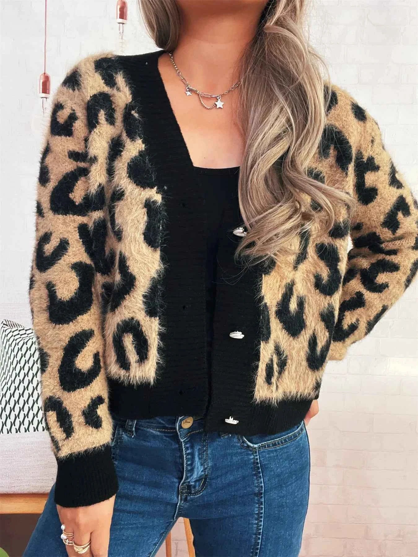 Leopard Fuzzy Button Up Cardigan 49a695c90bec481db12eb55922ad6880-Max-Origin