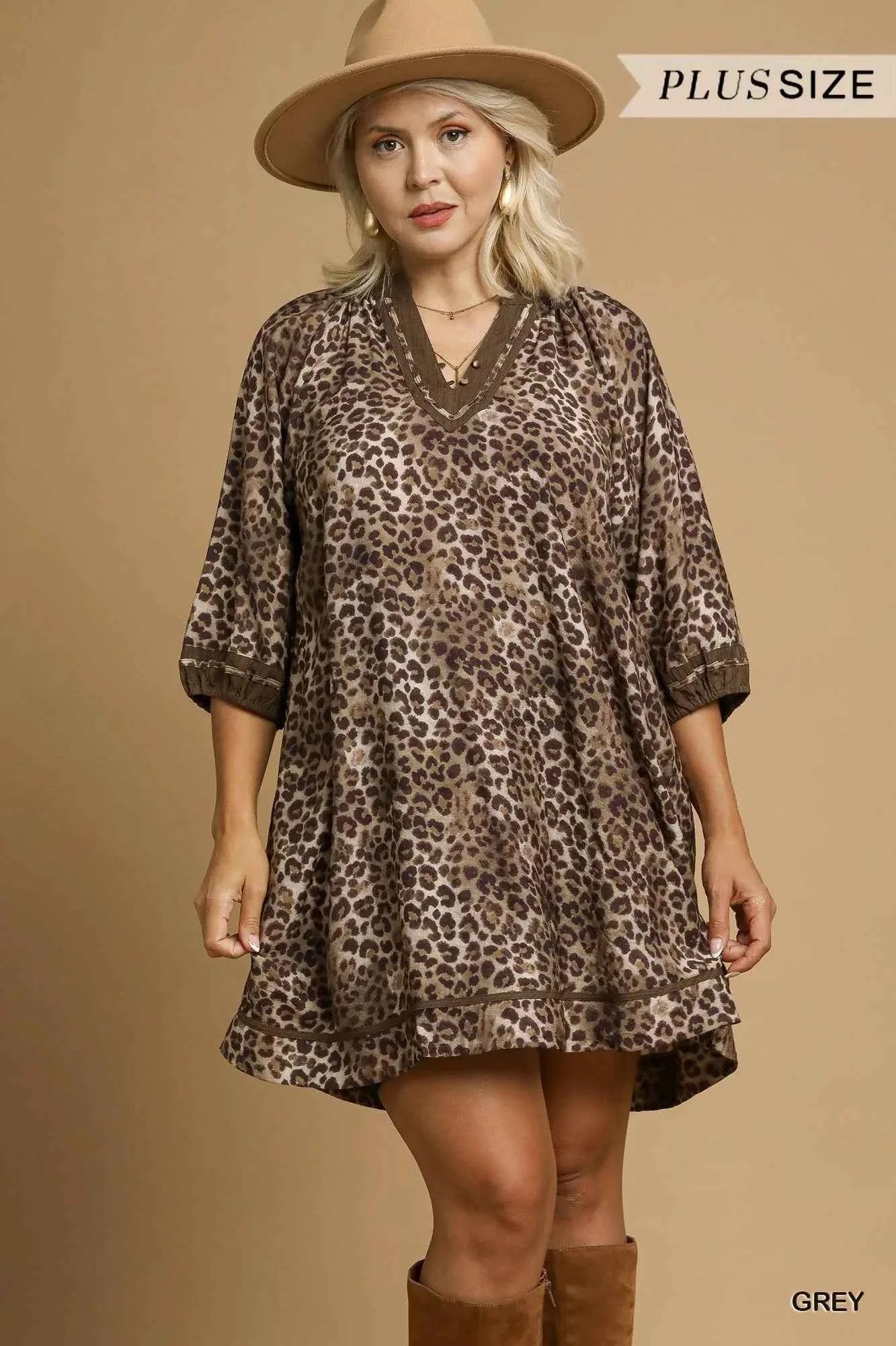 Umgee Full Size Leopard Print Mini Dress with Contrast Trim Plus Size 49b637b5-11b2-4387-bbec-81c9a97e6f56-Max-Origin