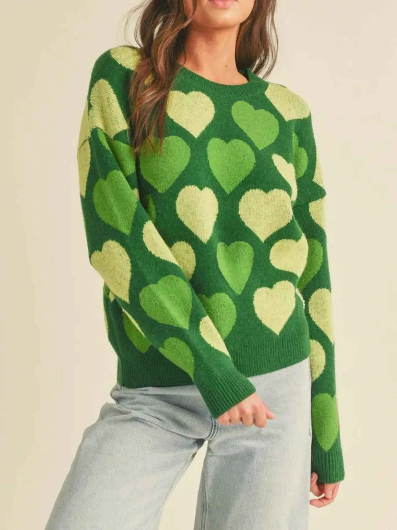 Heart Ribbed Hem Long Sleeve Sweater 49cb8f3b-09c9-48e9-bf43-6a4379c736a5-Max-Origin