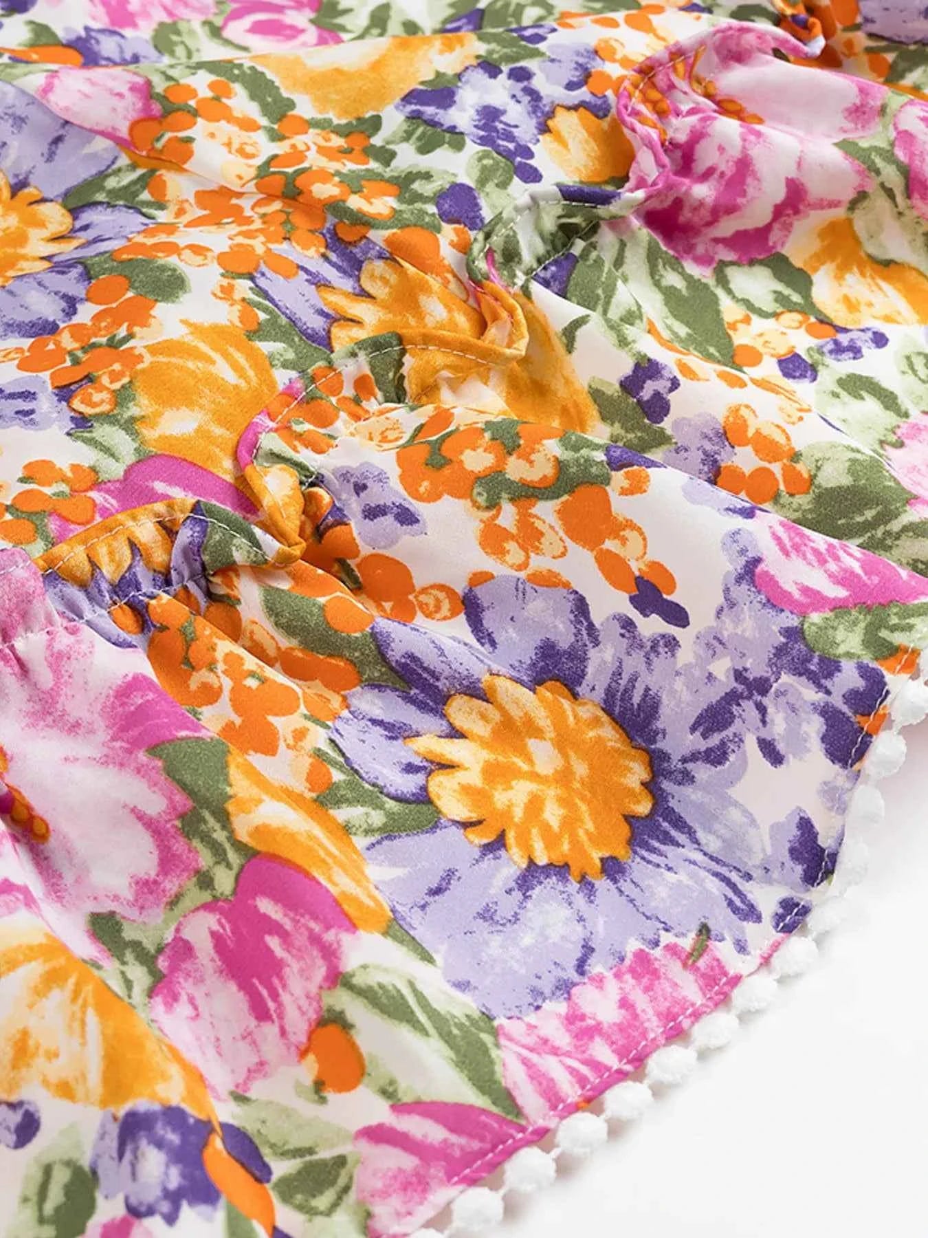Floral Print Ruffled Hem Dress 49e4e9a30a564f19be32d30a39b18039-Max-Origin