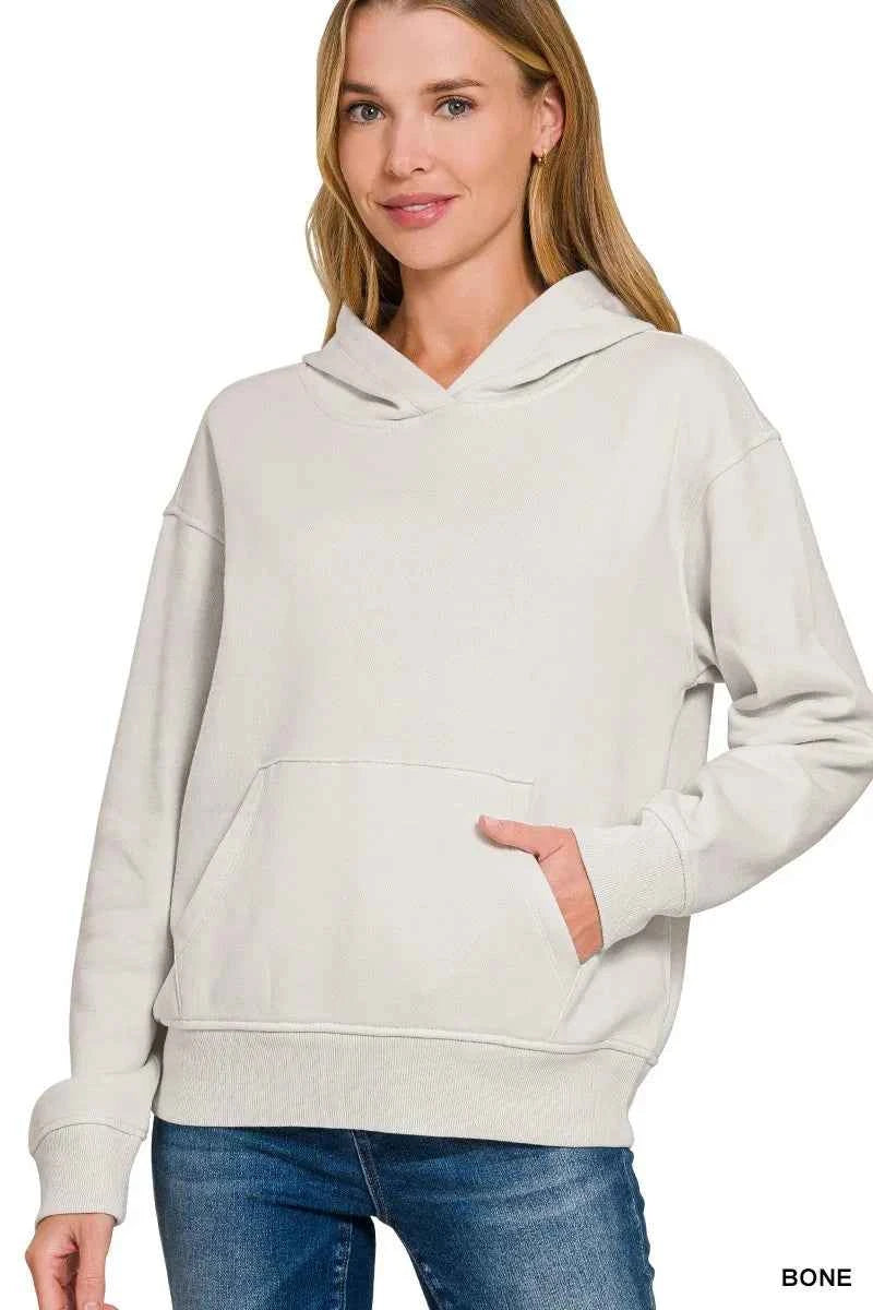 Zenana Fleece Kangaroo Pocket Hoodie BONE 49f786d8046b48d487f1842c9f5ce57c-Max-Origin