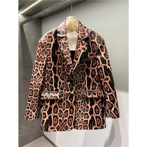 Leopard Print Genuine Sheepskin Jacket 4FE32CF24444EA6FCB3380BECC56FACE
