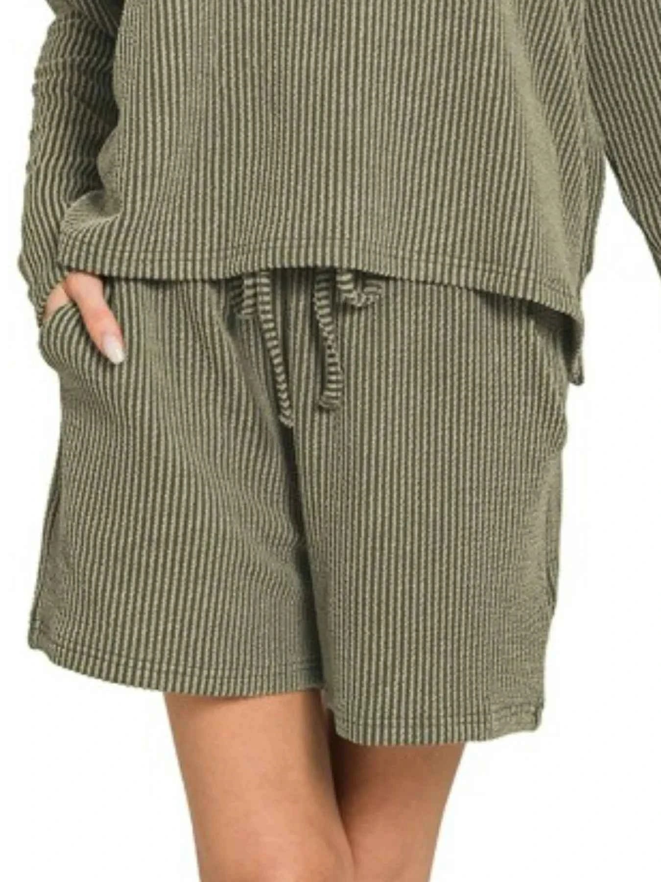 Zenana Corded Rib Long Sleeve Tee and Shorts Set 4a0bdb00-c74c-4020-9b09-d8c2814cc572-Max-Origin