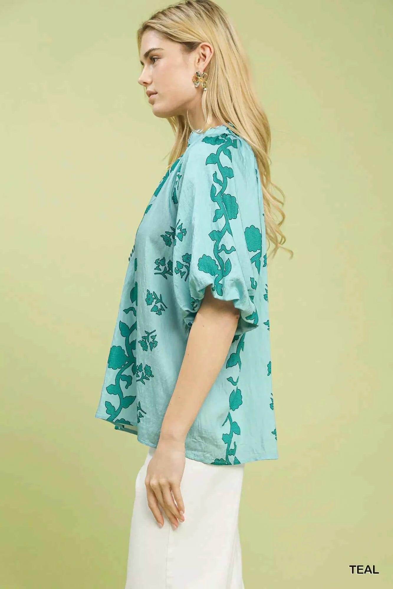 Umgee Collared Floral Print Top 4a13ce5c-5a9d-458c-8d77-fe618c222ecb-Max-Origin