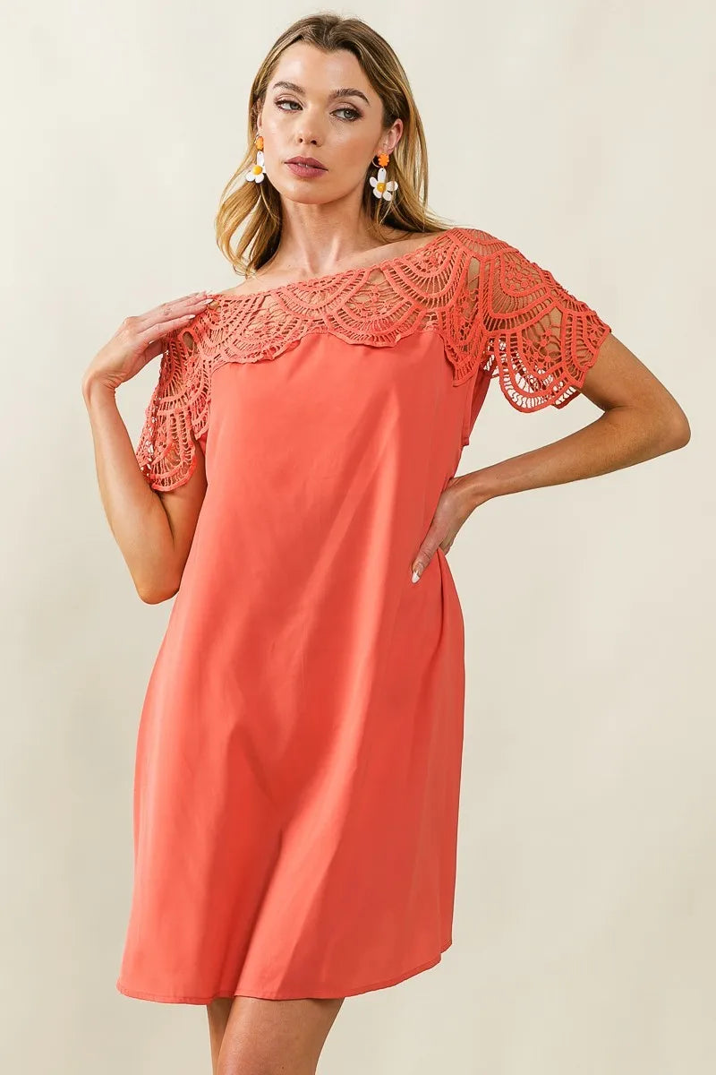 BiBi Crochet Lace Yoke Detailed Wrinkled Dress 4a21cd4c201a4f21a130f0b398d966f3-Max-Origin