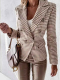 Houndstooth Double-Breasted Blazer Plaid 4a451b6ba3ce468b8232bdc99a2af3a2-Max-Origin