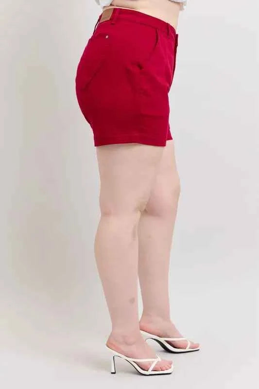 Judy Blue Plus Size High Waist Tummy Control Garment Dyed Heart Shaped Denim Shorts 4a5e7e4d1a064fe0bb4ca54a7ecc8727-Max-Origin
