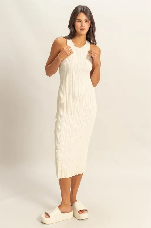Round Neck Bodycon Ribbed Knit Dress 4a827315d4254e8fa9735ca2825ccf9c-Max-Origin