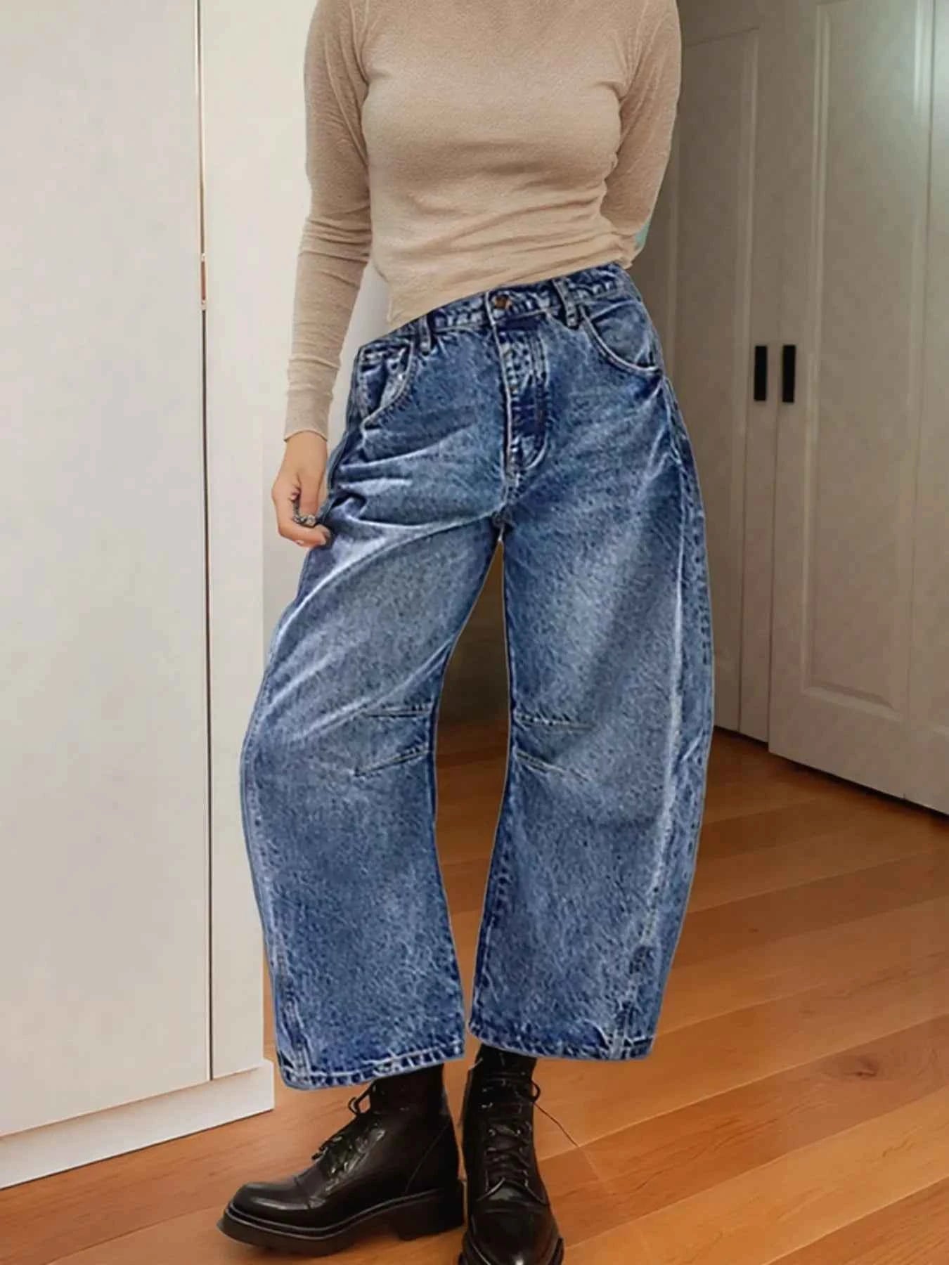 Wide Leg Relaxed Fit Jeans Blue 4a8b9073-1f56-48bb-bc28-29cce76a1609-Max-Origin