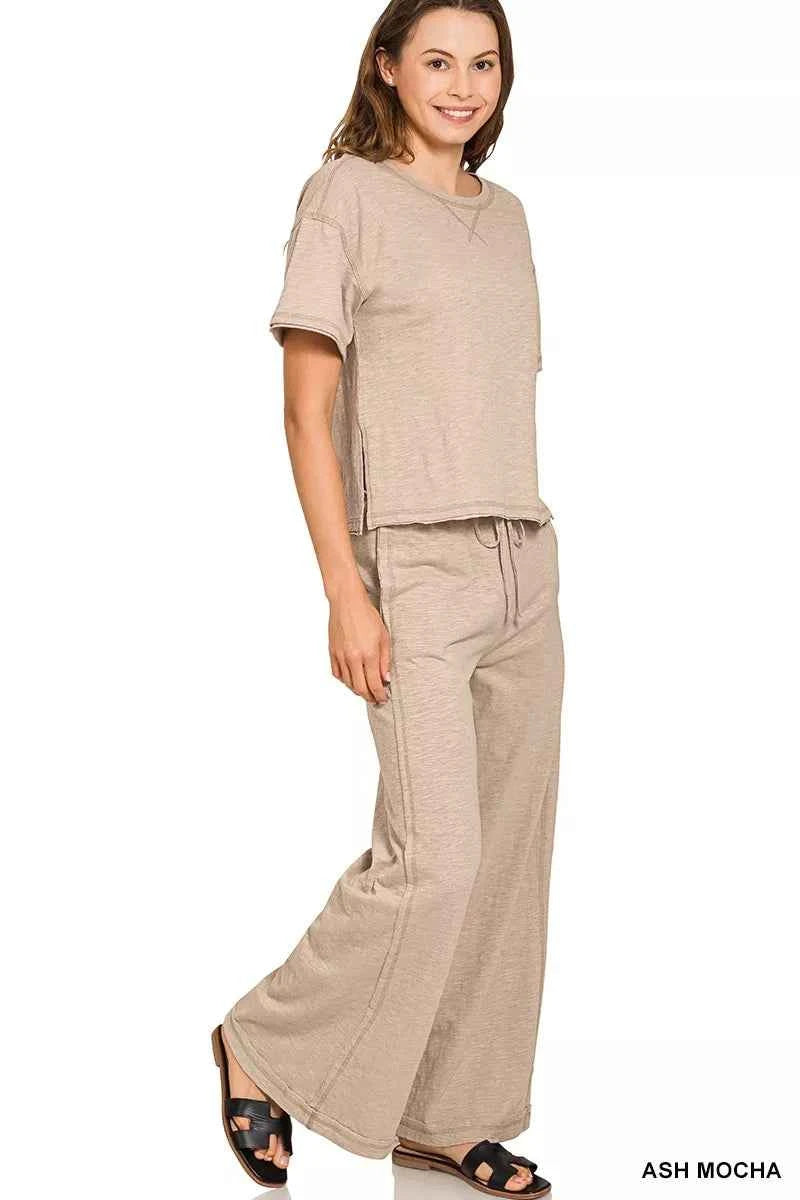 Zenana Cotton Slub Short Sleeve Tee and Pants Set 4aeddfae1a5c4a7b800a9e07e74b8d85-Max-Origin