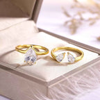 2 Piece 1.75 Carat Moissanite 925 Sterling Silver Teardrop Ring Gold 4b11776c-fb9a-48c8-a9e5-9327cb7ed29f-Max-Origin