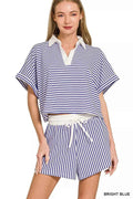 Zenana Striped Collared Top & Shorts Set BRIGHT BLUE 4b20d2715bd1442bb5a6bcbf6d81587b-Max-Origin