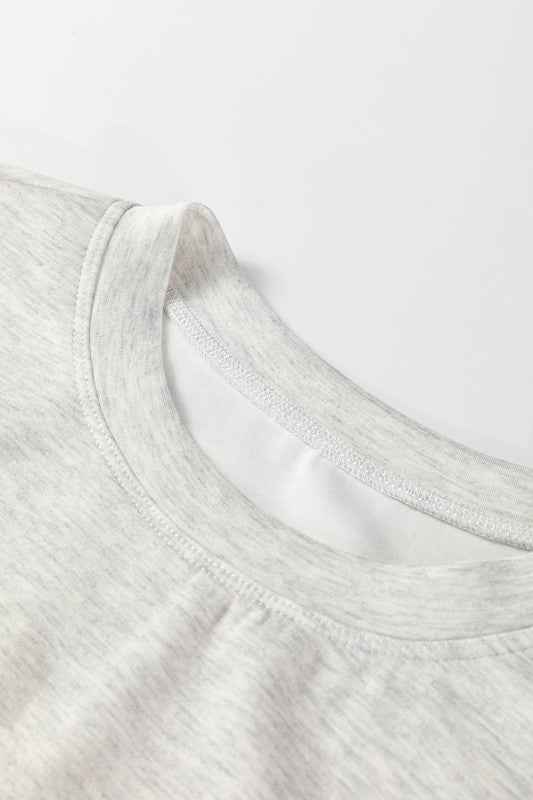 Solid Drawstring Waist Tunic Sweatshirt 4b33b50f-515f-4f19-8d7a-fda236a05a27