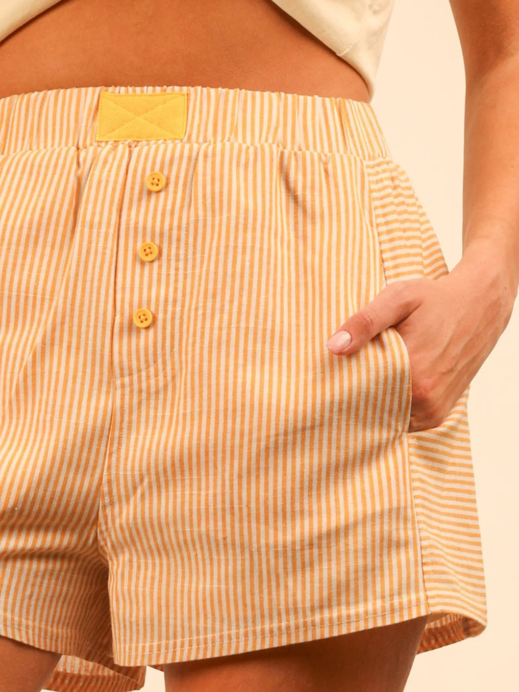 Striped High-Waist Shorts 4b3b3186-d953-4f35-9fe7-77095d1ffd46-Max-Origin