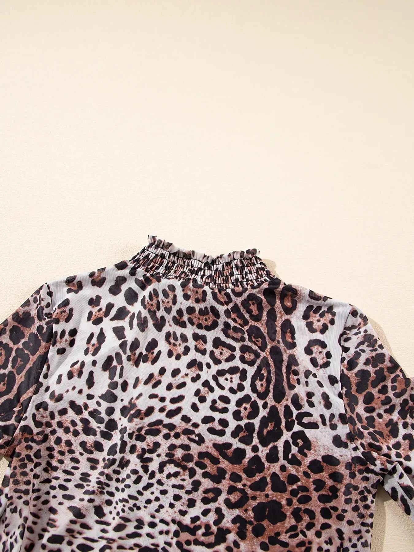 Leopard Print Long Sleeve Mock Neck Bodysuit 4b45d743fa834b6a84ca6600bbd2eb92-Max-Origin