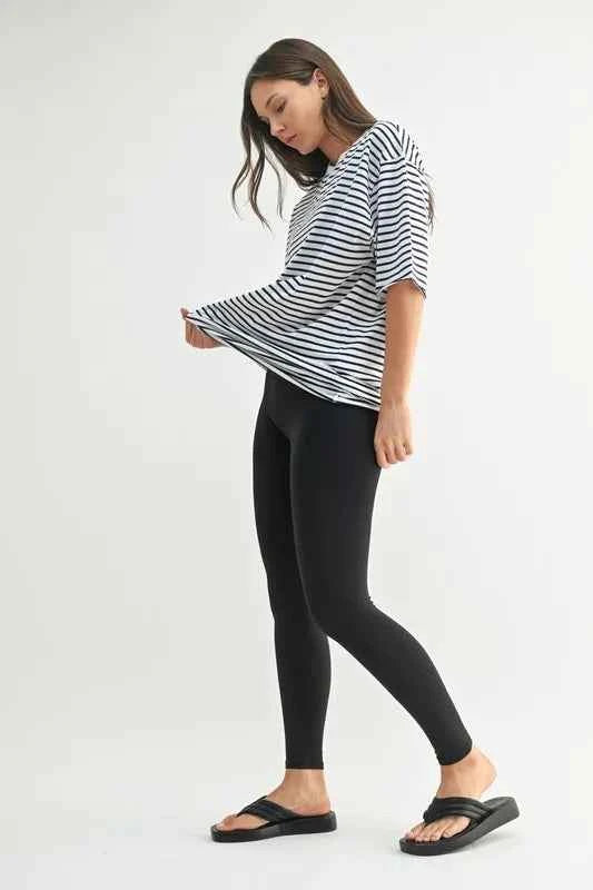 MONO B Coastal Cotton Striped Oversized Crewneck T-Shirt 4b4d24b98ef0425bb1dfd09e5050c8d1-Max-Origin