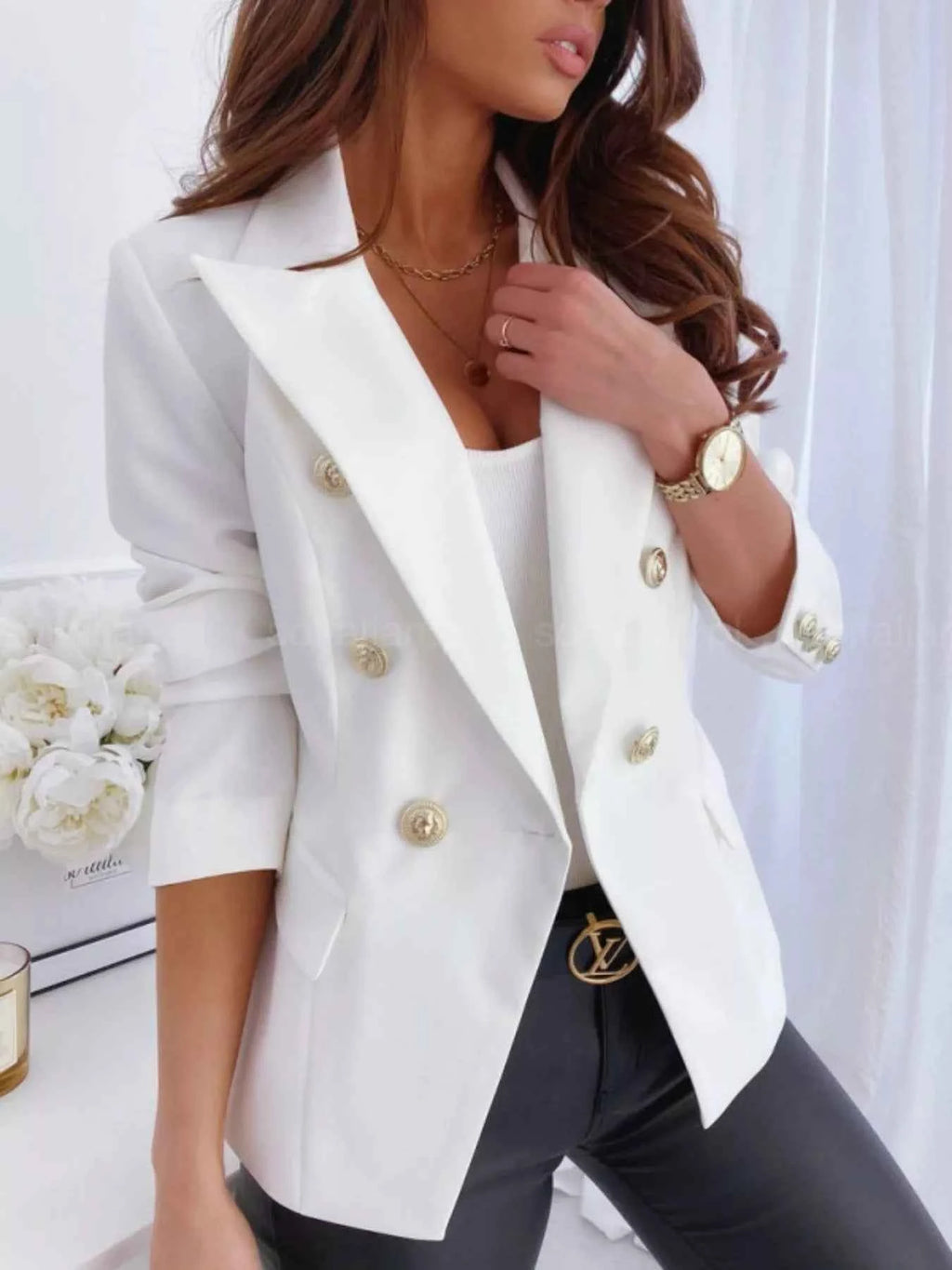 Double-Breasted Long Sleeve Blazer 4b64ebc7-a1d6-429f-bb2e-b64580a4419c-Max-Origin