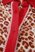 Leopard Contrast Trim Top and Pant Set 4b6ddb36-5ffb-4d96-96e9-1cbdda2869db