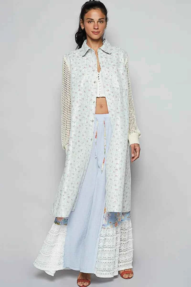POL Printed Lace Longline Shacket with Back Open Zipper BLUE YELLOW 4b7639a2-0a3a-4578-b805-c7118e1ef30a-Max-Origin