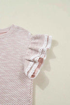 Twilled Print Lace Trim Ruffled Short Sleeve Blouse 4b868c68-c17d-45e0-b7ac-03a012fe8e8f-Max-Origin