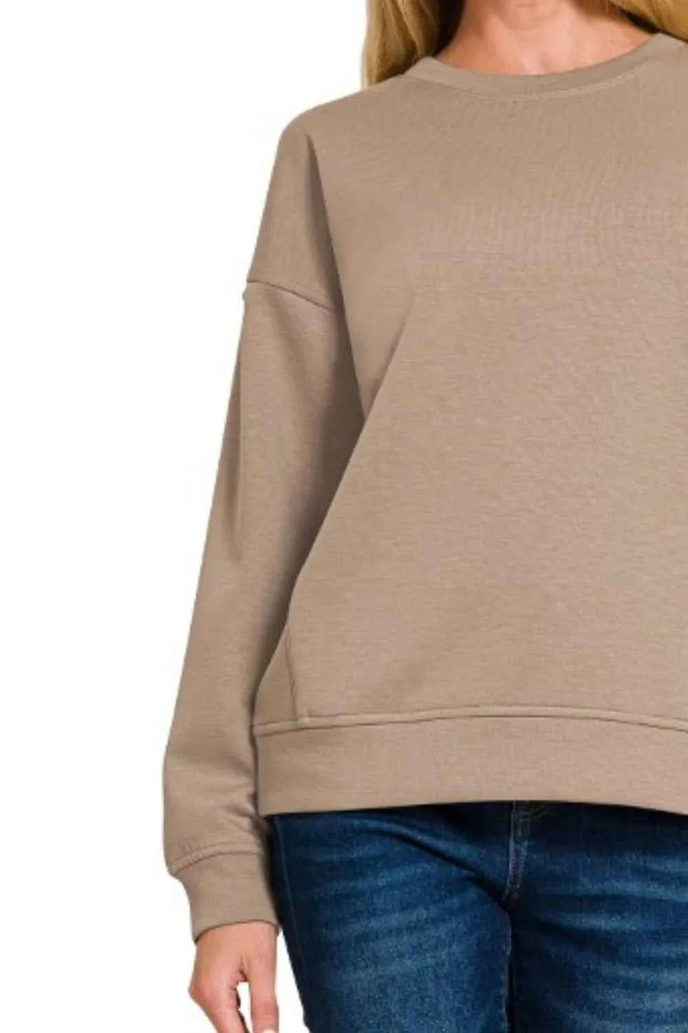 Zenana Scuba Round-neck Sweatshirts 4bb1d308-784d-4281-b35e-7c2103f0e1bc-Max-Origin
