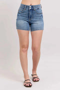 Judy Blue Full Size High Rise Tummy Control Denim Shorts Plus Size Medium 4bb739c7-1672-4d80-aaba-742509a67df1-Max