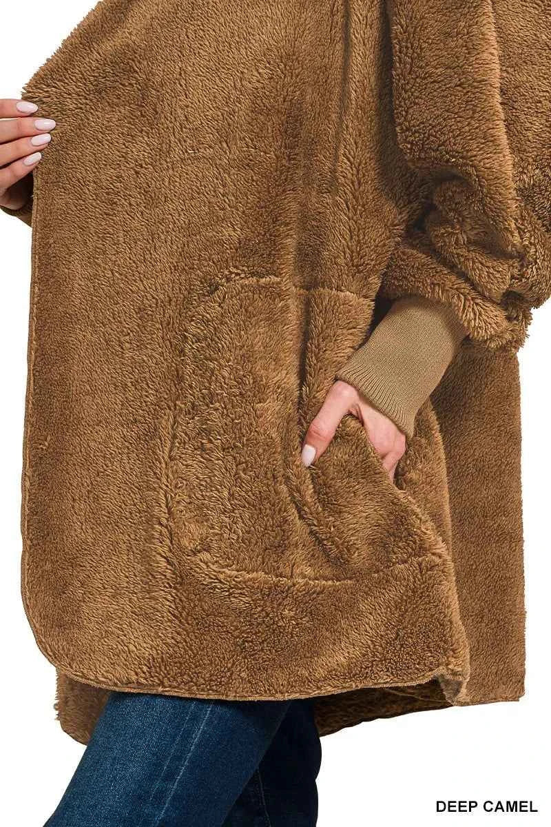 Zenana Hooded Faux Fur Jacket with Pockets 4bf4bac8fd884c9fa5d7f749b4ec4e6a-Max-Origin