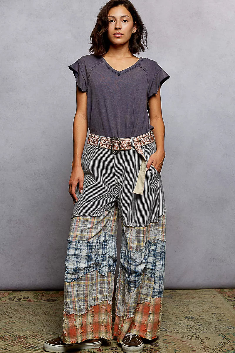 POL V-Neck Short Sleeve T-Shirt with Ruffle Sleeve 4bf4f4c2-0dd8-4698-8446-852a2a963e4d-Max-Origin