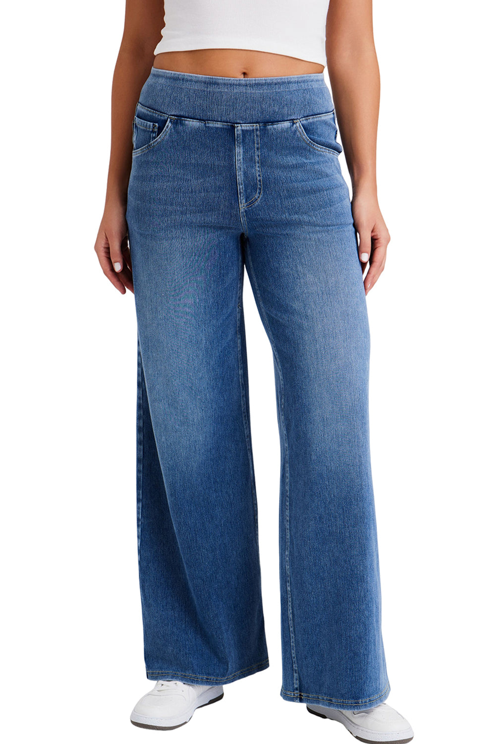 Ashleigh Blue Pocket High Waist Wide Leg Jeans Ashleigh Blue 4c0d39650f6c5790