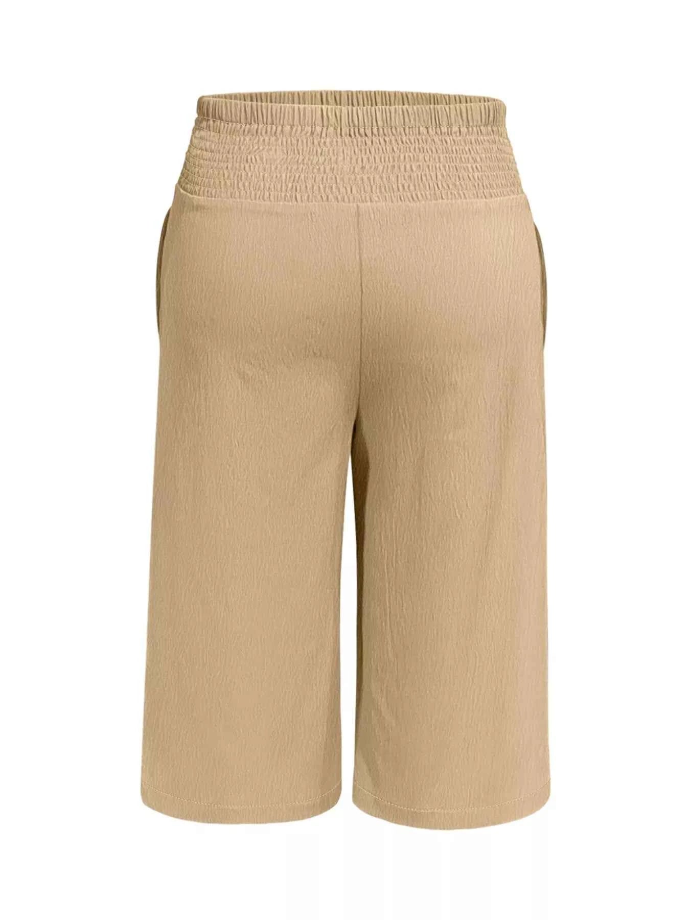 Plus Size Smocked Waist Cropped Wide Leg Pants 4c1cf536-fd2b-49ed-a4ac-b7ad4e76d2af-Max-Origin