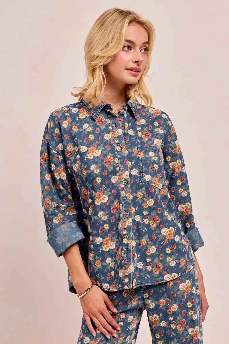 BiBi Washed Florla Print Denim Jacket 4c2a48ff0a164484855a7061b513d7e7-Max-Origin